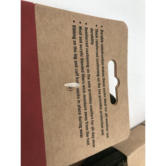 Red Wing Deep Toe Capped Wool Boot Socks Multicolor Mens 12-15 Three Pairs - Picture 4 of 7